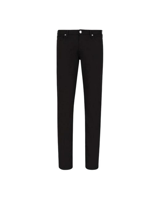 Emporio Armani Black Slim-Fit Jeans for men