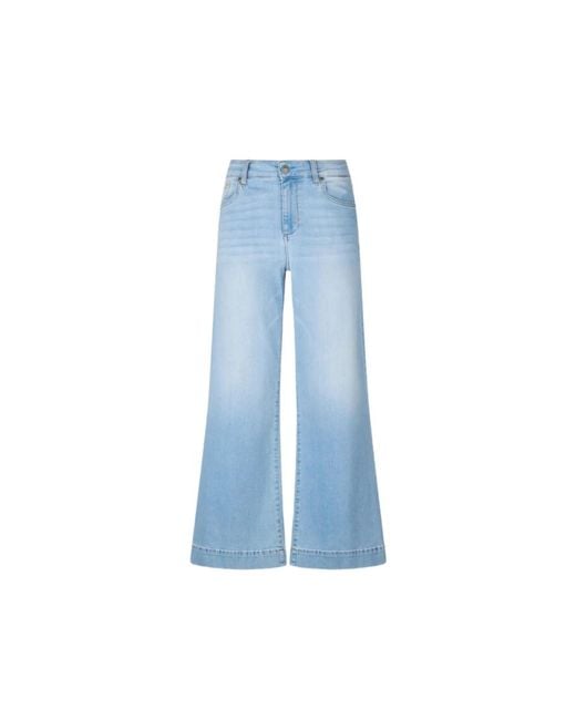 Liu Jo Blue Flare Cropped Jeans