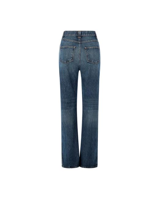 Khaite Blue Bootcut Jeans