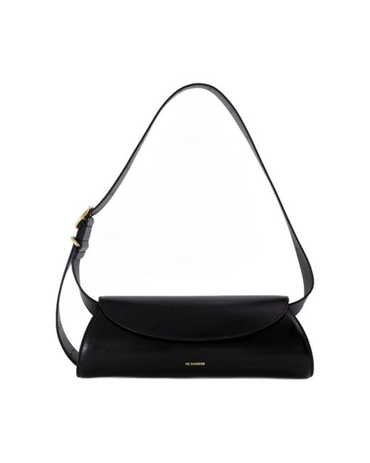 Jil Sander Black Cannolo Small