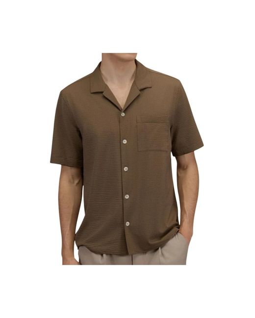 Xacus Brown Short Sleeve Shirts for men