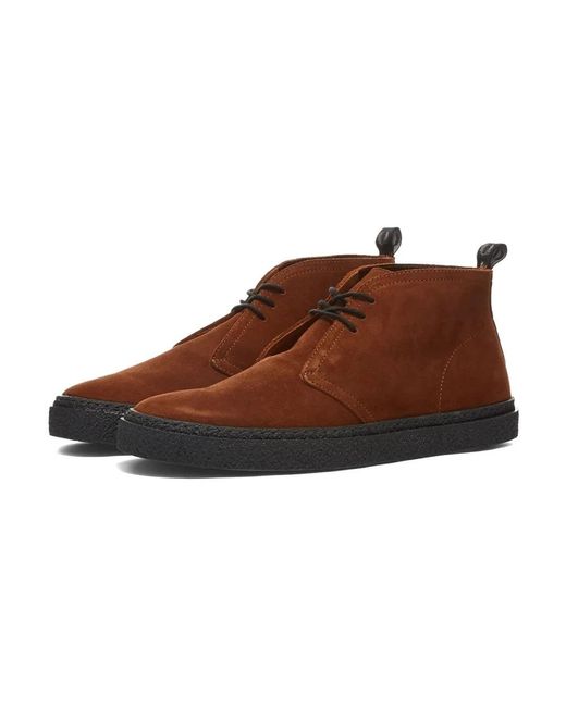 Fred Perry Brown Ankle Boots for men