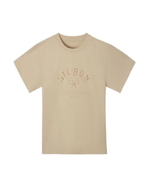 T-Shirts di Silbon in Natural da Uomo