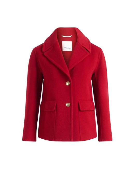 Max Mara Smmsissy Jas in het Red