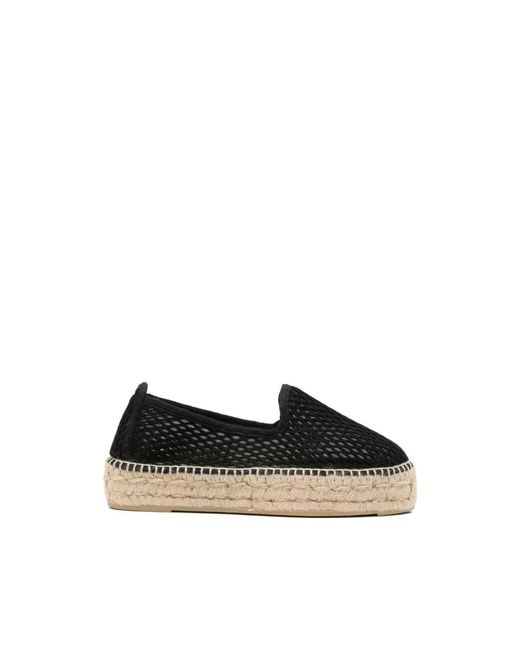 Manebí Black Mesh Espadrilles