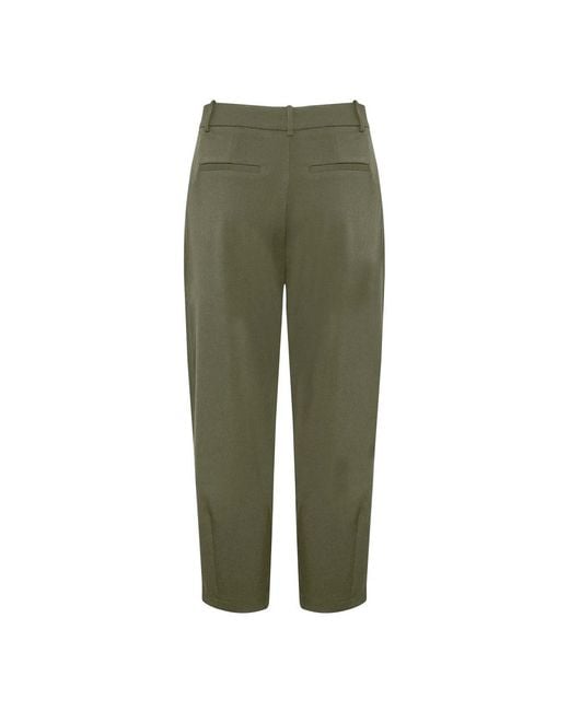 Kaffe Green Cropped Trousers