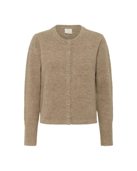 Cardigans Kaffe de color Natural