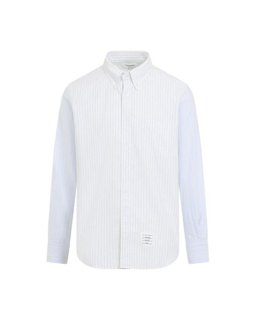 Thom Browne Button Down Shirt in het White voor heren