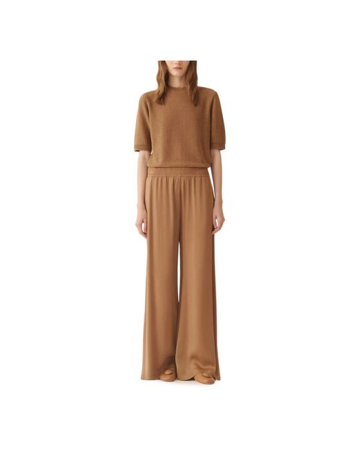 Fabiana Filippi Brown Wide Trousers