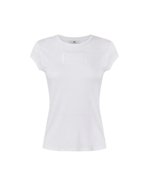 Elisabetta Franchi White T-Shirts