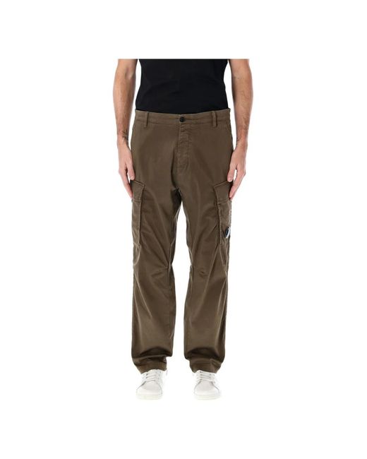 C P Company Straight Trousers in het Green voor heren