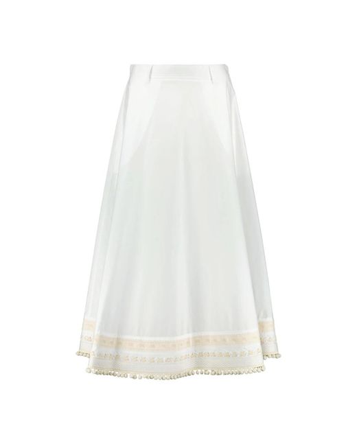 Moschino White Midi Skirts