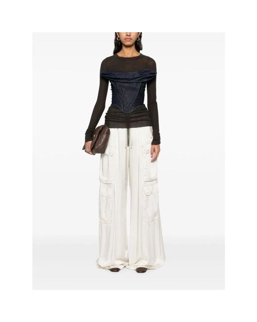 Rick Owens Cargo Broek in het White