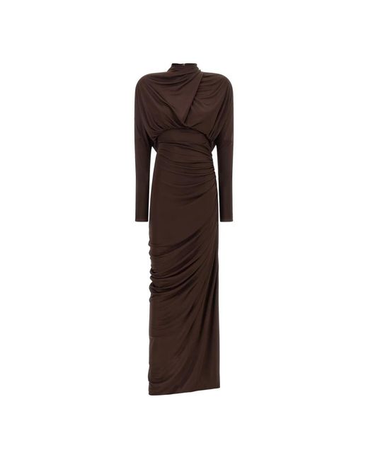 Balmain Brown Gowns