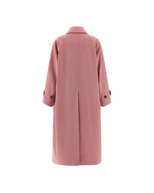 Alberto Biani Pink Single-Breasted Coats