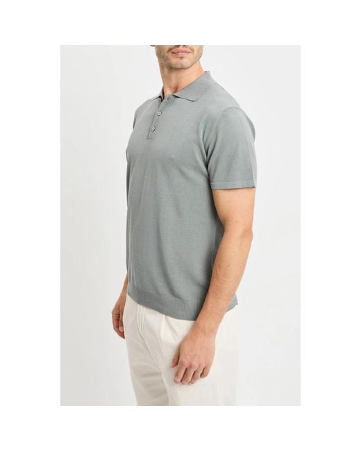 Daniele Fiesoli Gray Polo Shirts for men