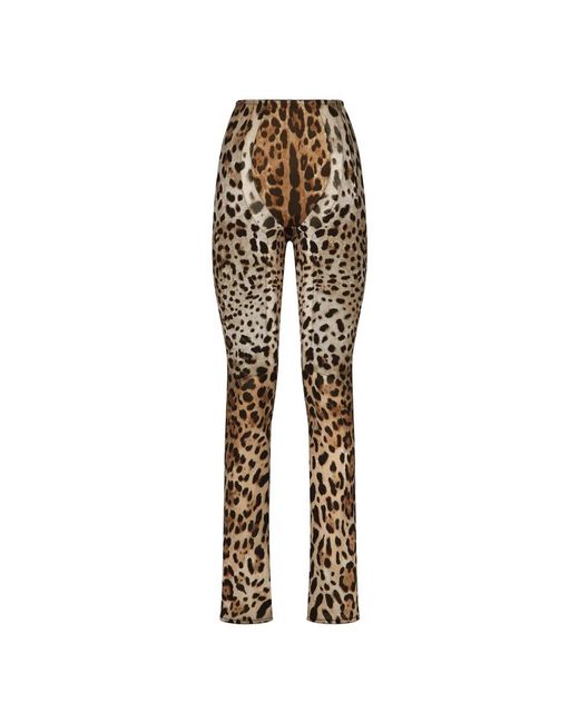Trousers > leggings Dolce & Gabbana en coloris Metallic