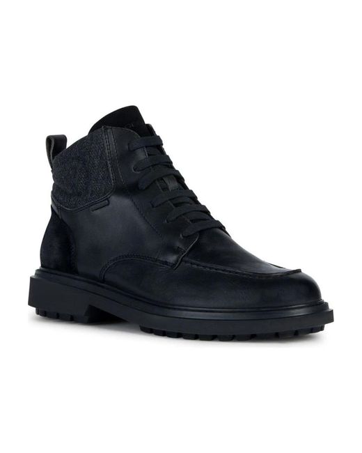 Geox Blue Lace-Up Boots for men