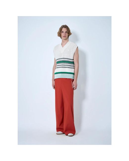 Lacoste Red Sleeveless Jumpers for men