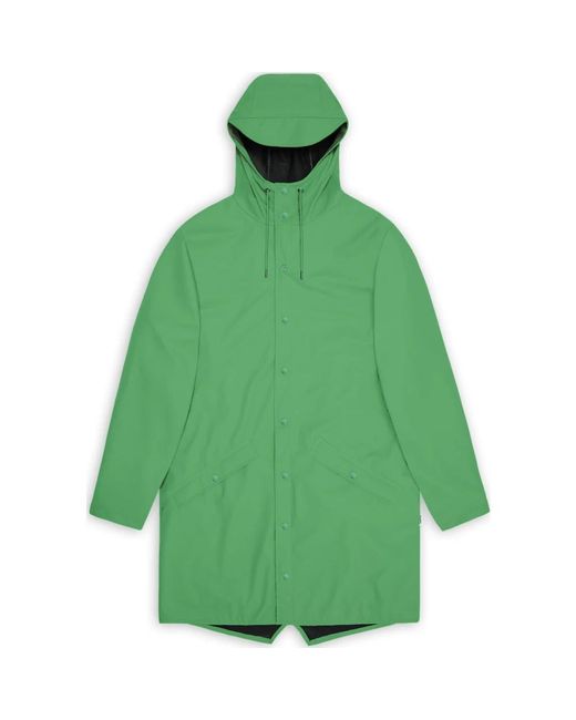 Rains Jassen ,Groen ,Long Jacket Well in het Green voor heren