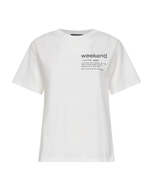 Weekend by Maxmara White T-Shirts