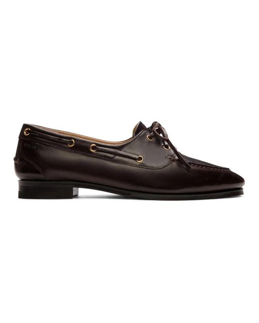 Bally Schoenen ,Bruin ,Leer Pathy Loafer in het Brown