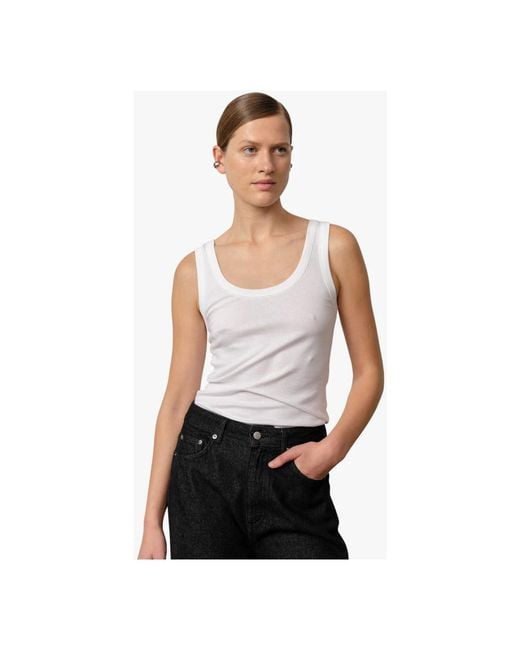 Birgitte Herskind White Sleeveless Tops