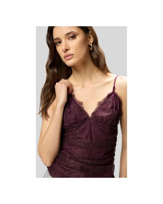Pinko Red Sleeveless Tops