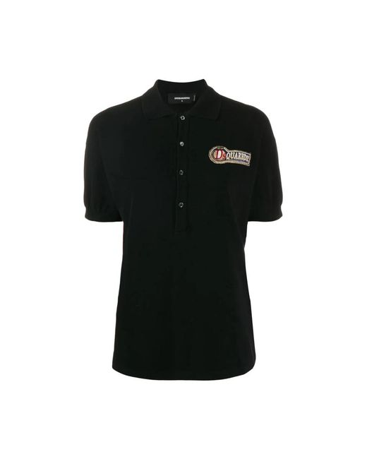 DSquared² Black Polo Shirts
