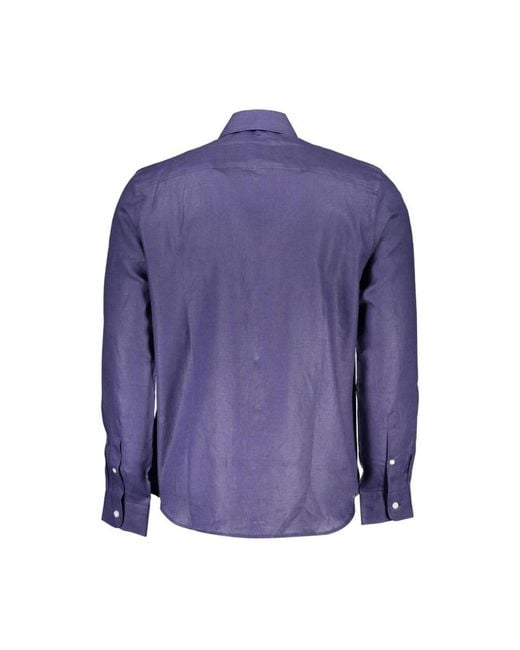 North Sails Blue Casual Shirts for men