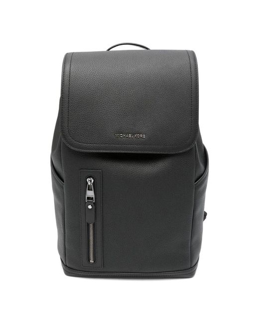 Michael Kors Casual schwarzer leder rucksack in Gray für Herren