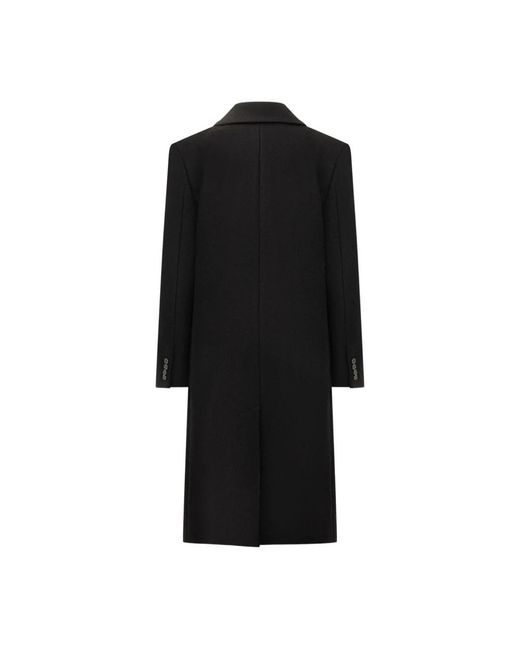 Givenchy Single-Breasted Coats in het Black