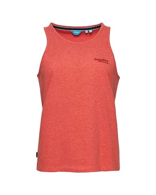 Camiseta de de algodón 100% Superdry de color Red