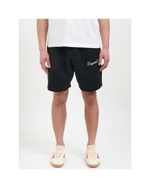 DSquared² Bermuda Relax Fit in het Black voor heren