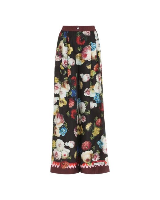 Wide Trousers di Dolce & Gabbana in Black