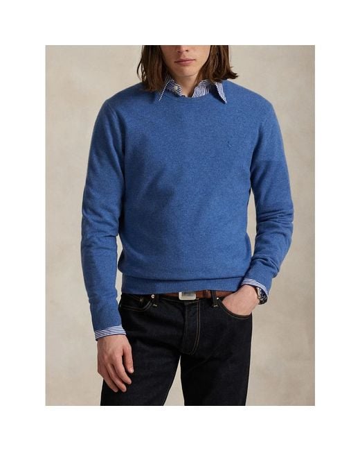 Polo Ralph Lauren Blue Round-Neck Knitwear for men