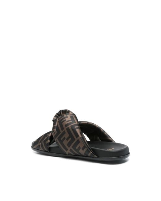 Fendi Brown Flip-Flops & Slides