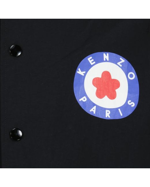KENZO Klassisches hemd ziel logo-druck in Black für Herren