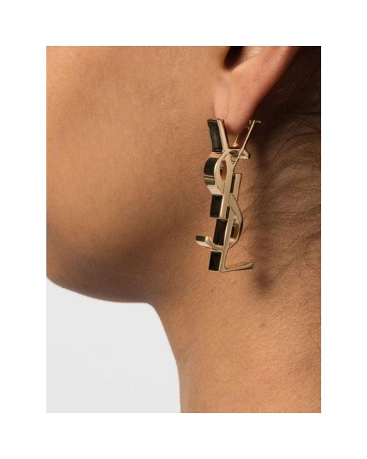 Saint Laurent Metallic Earrings