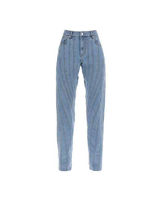 Jeans > loose-fit jeans Mugler en coloris Blue