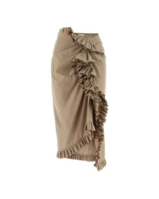 Dries Van Noten Natural Midi Skirts
