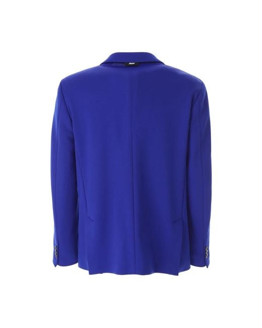 MSGM Blue Blazers for men