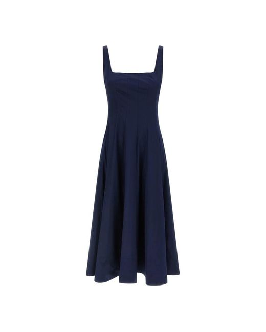 Midi Dresses Staud de color Blue