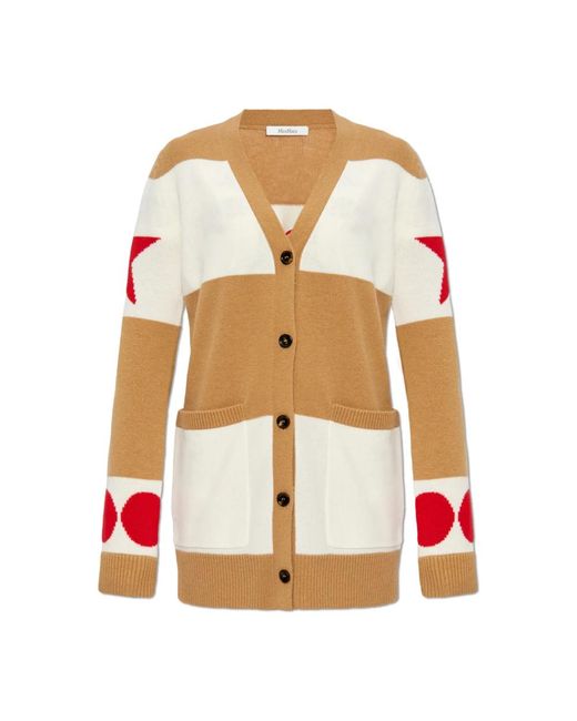 Max Mara Truien & Vesten ,Wol Valido Cardigan in het Red