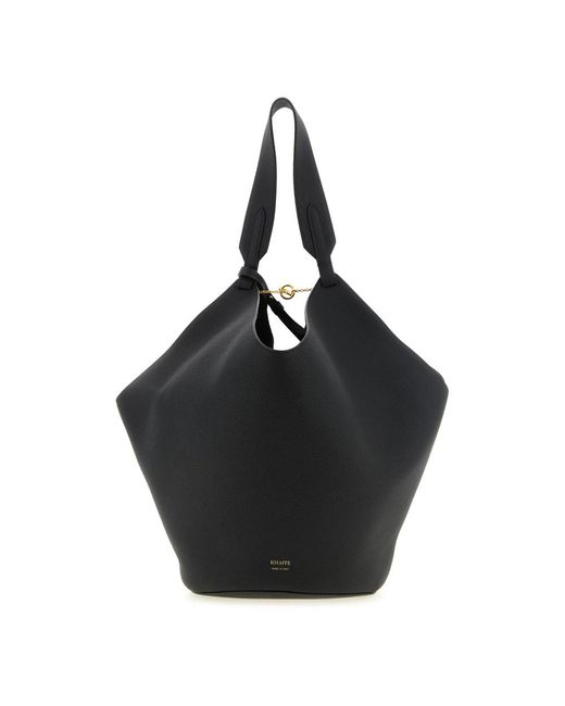 Khaite Black Shopping Bags