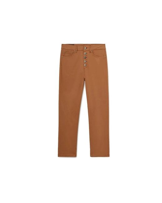 Dondup Koons Cropped Broeken in het Brown