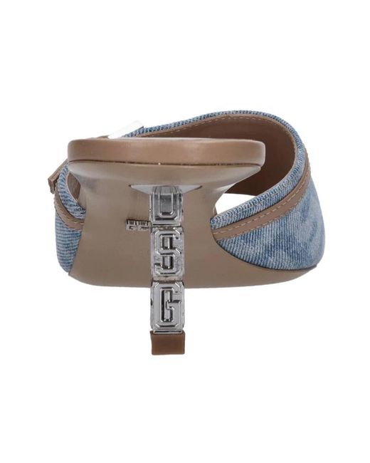 Gcds Blue Heeled Mules