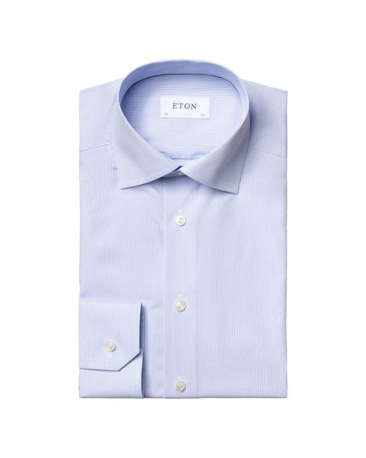 Eton of Sweden Blue Formal Shirts for men
