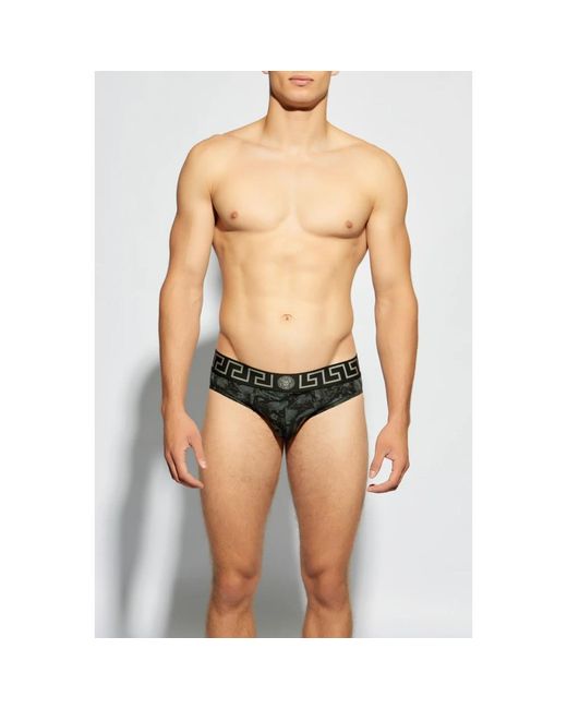 Versace Gemusterte slips in Black für Herren