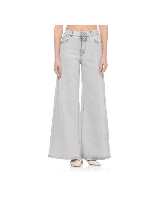 Wide Jeans Panicale de color Gray